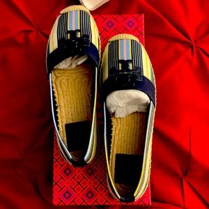 TORY BURCH ESPADRILLES SIZE 7 Field Day Stripe